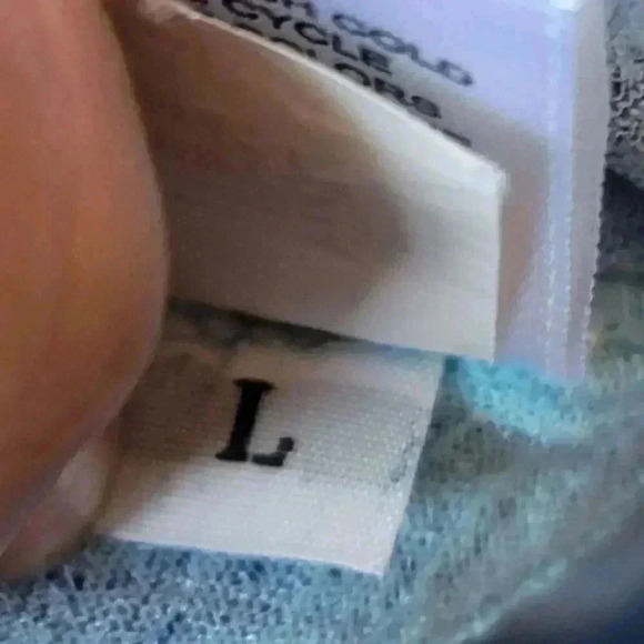 Live And Let Live Boho Blue Mandala A Line Round Neck Blouse Top Size La… - Picture 9 of 11